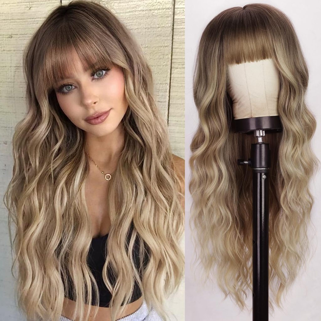 Blonde Wig with Bangs