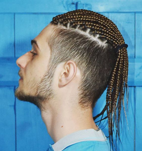 braids on black man