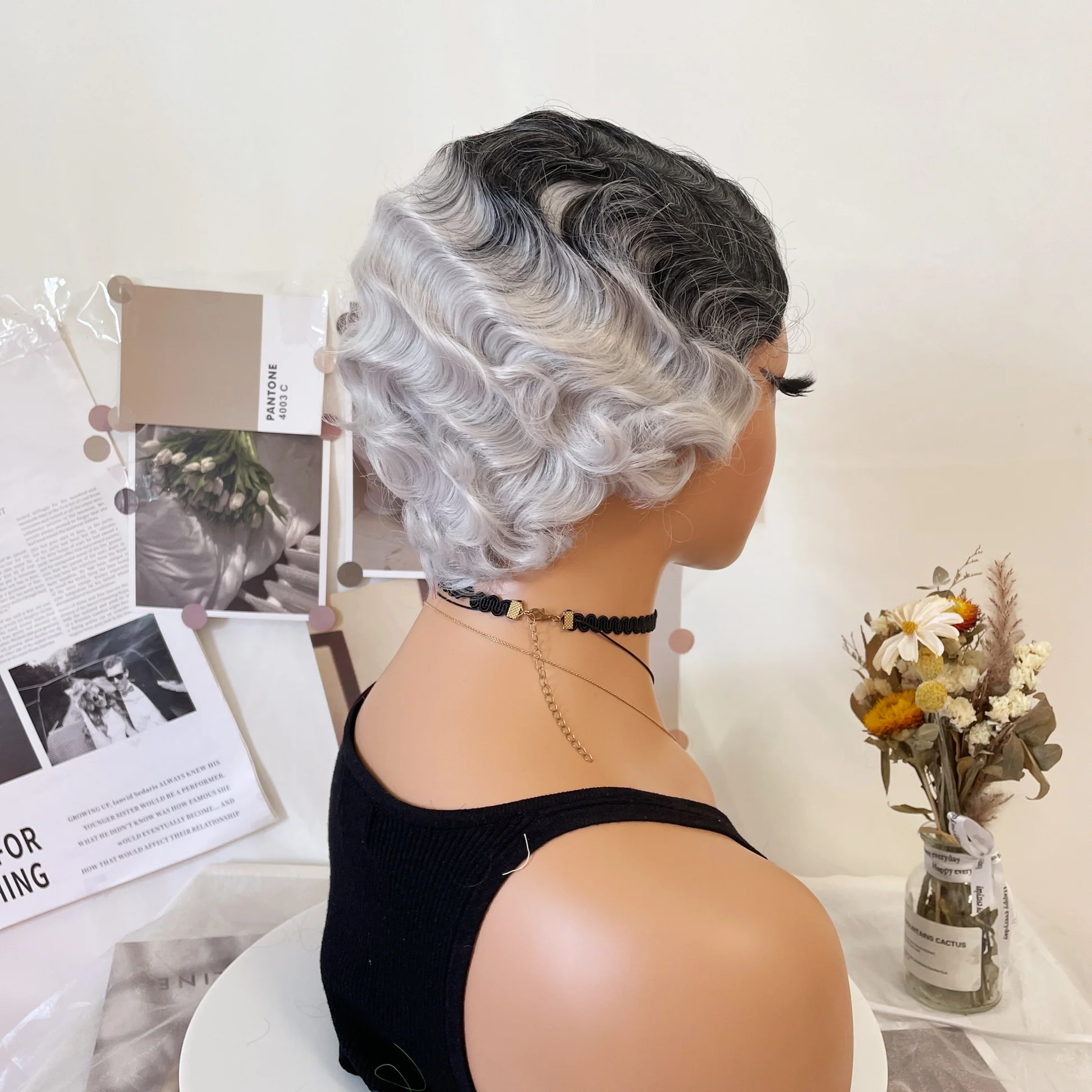 finger wave wig