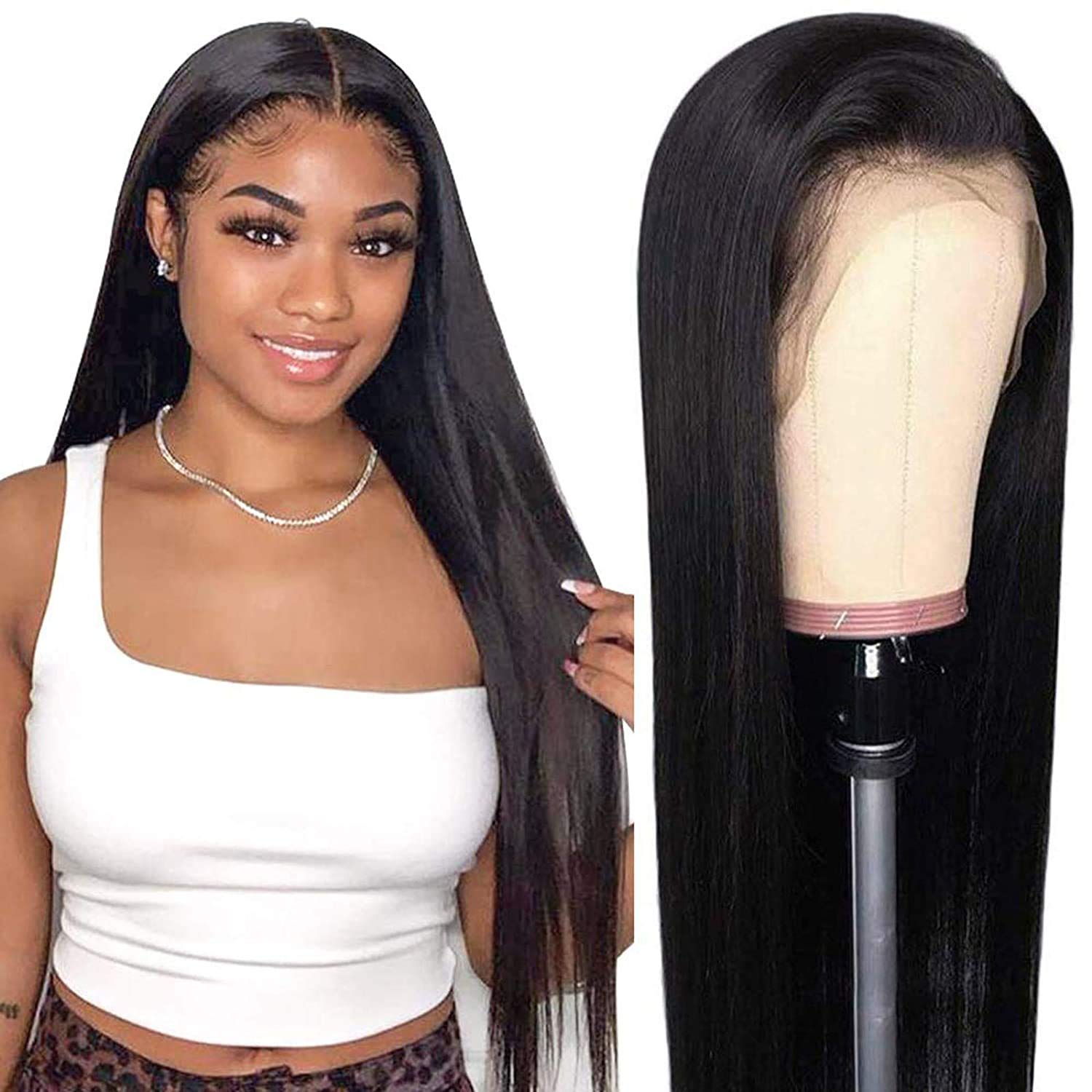 Human Hair Wig with Bangs