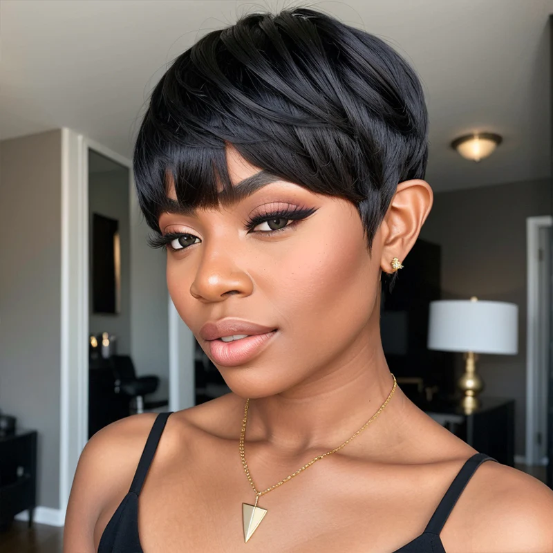 Short Black Wig