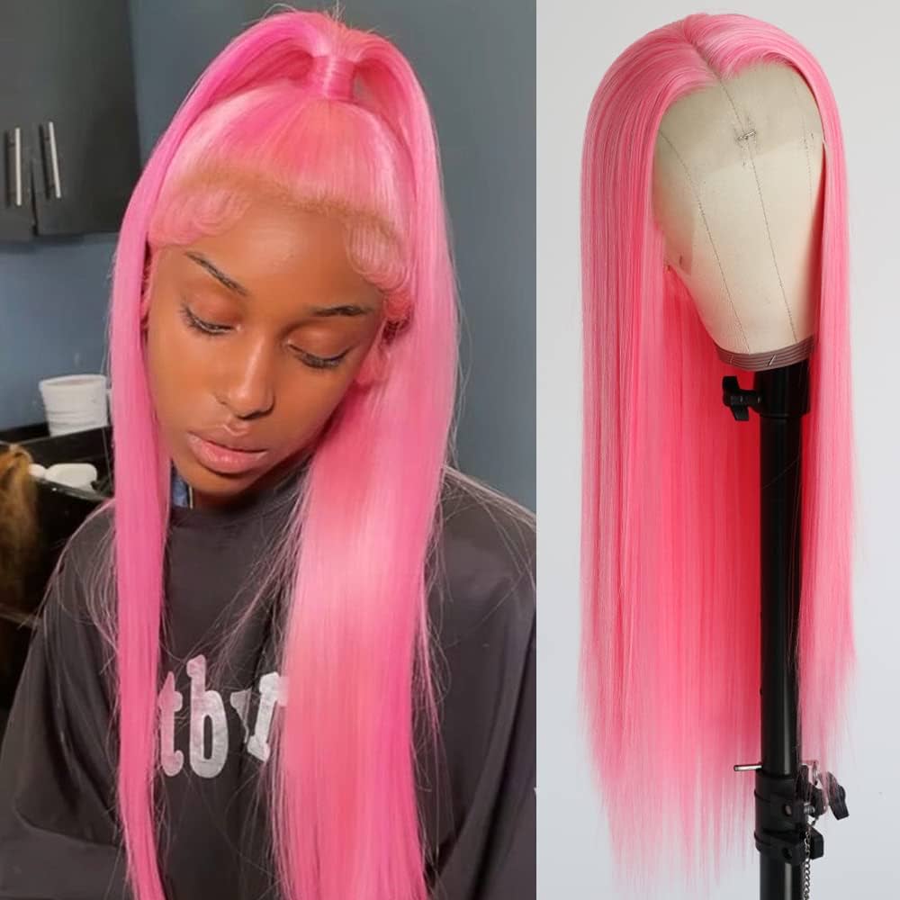 Pink Lace Front Wig