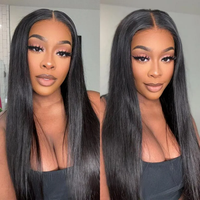 straight wig hairstyles