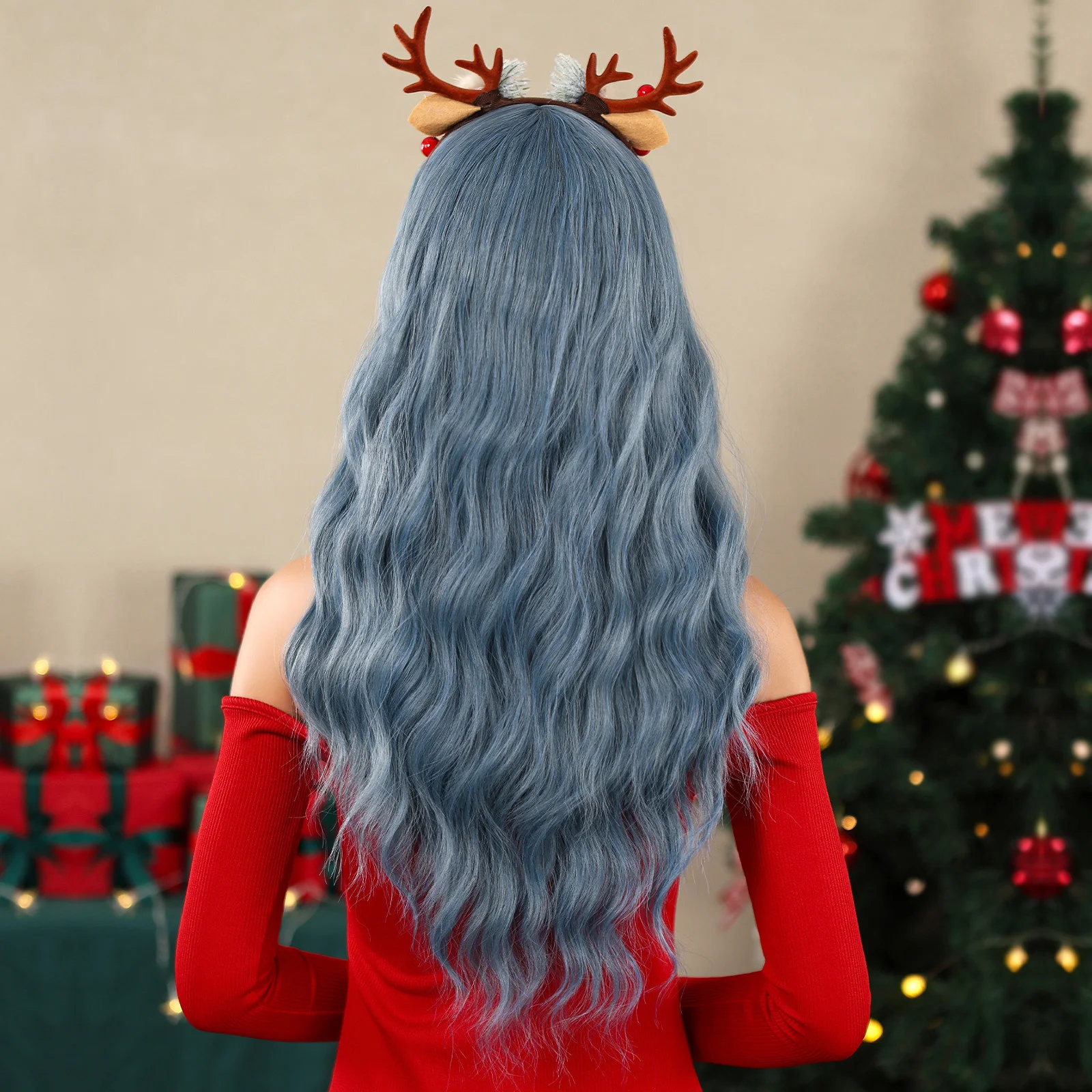 christmas tree wig