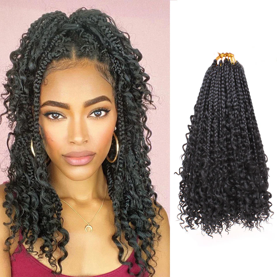 bohemian box braids