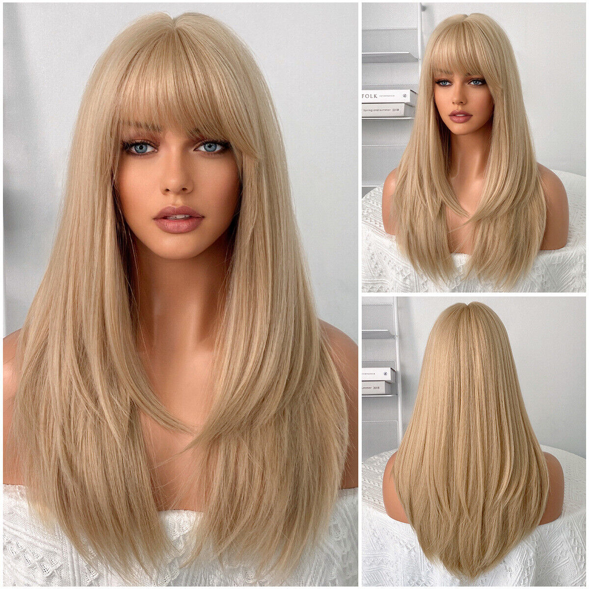 blonde wig