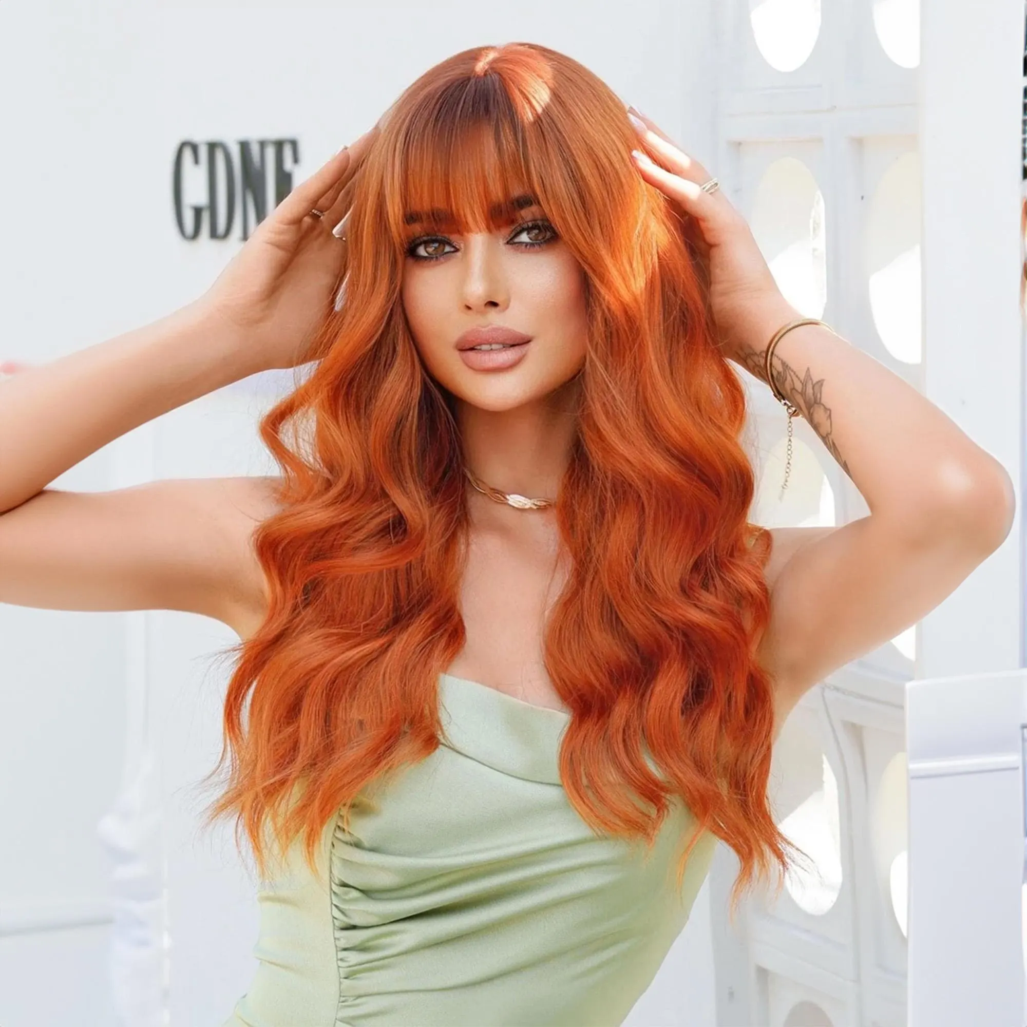 orange wig