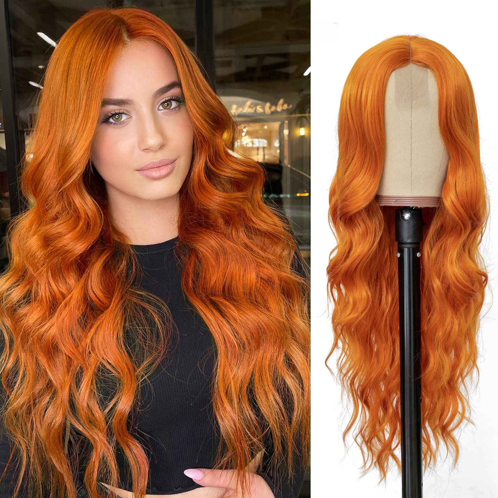 orange wig