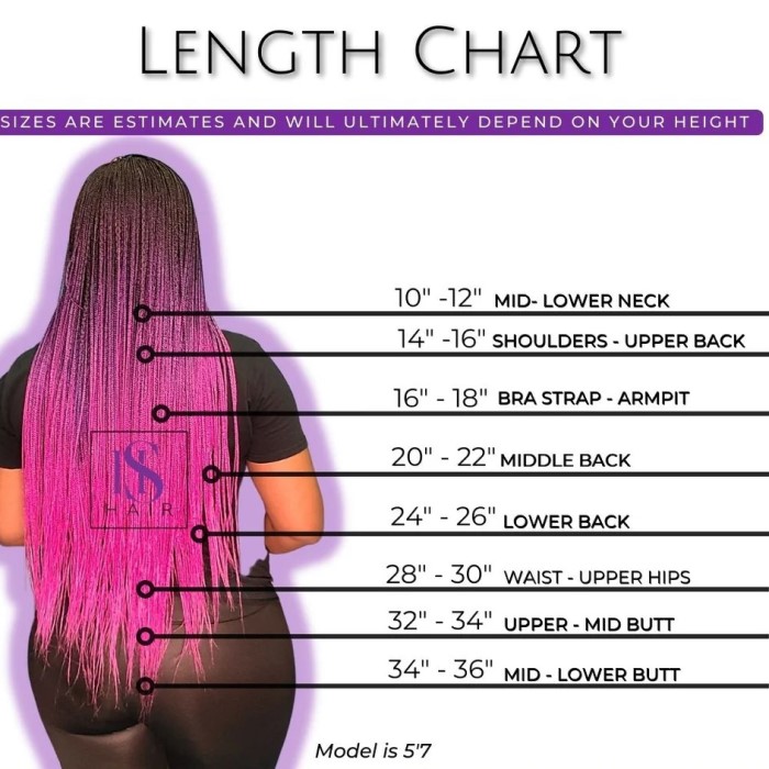 wig length chart
