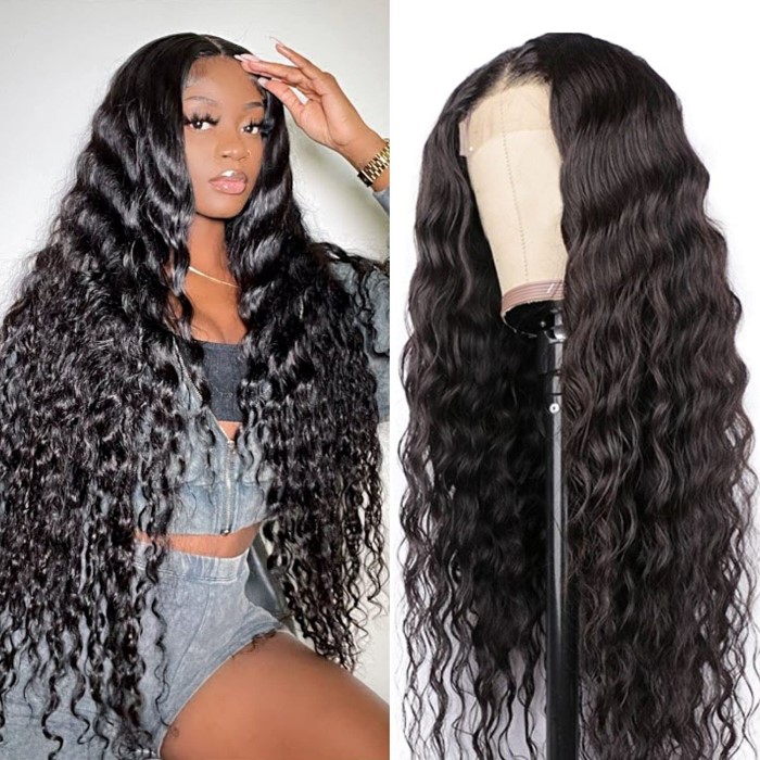 loose deep wave wig