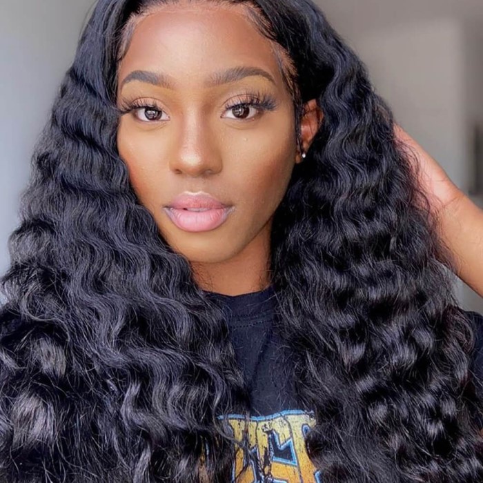 loose deep wave wig