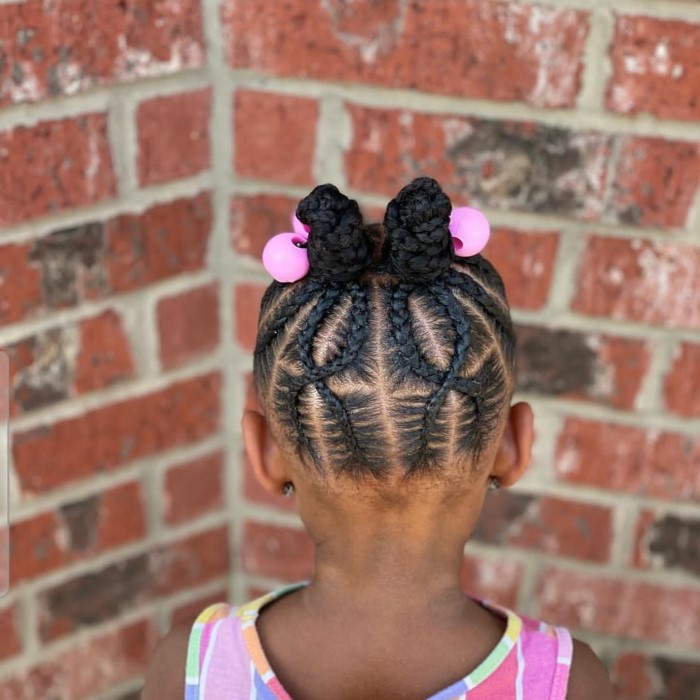 kid braiding hair