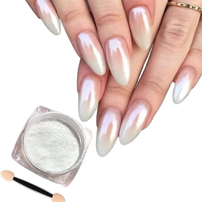 how to use chrome nail powder