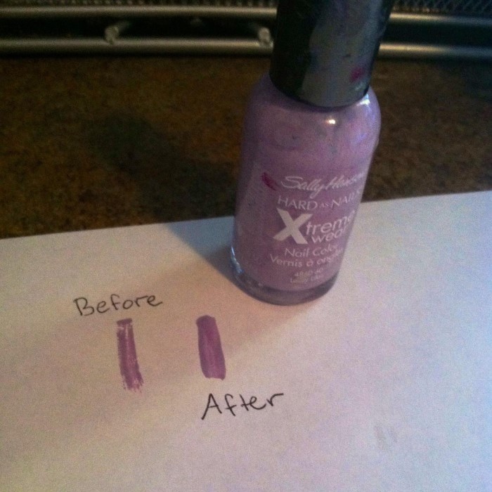 how to thin nail polish