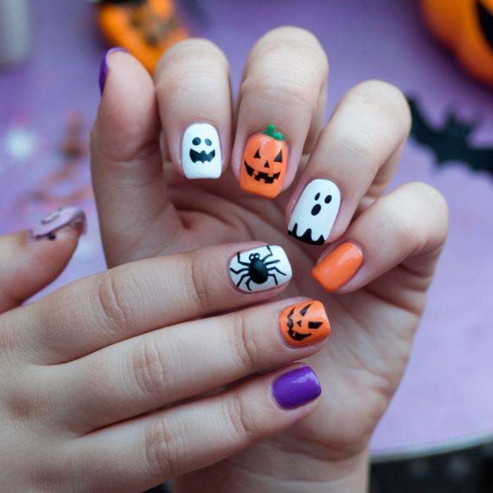 halloween nails for kids