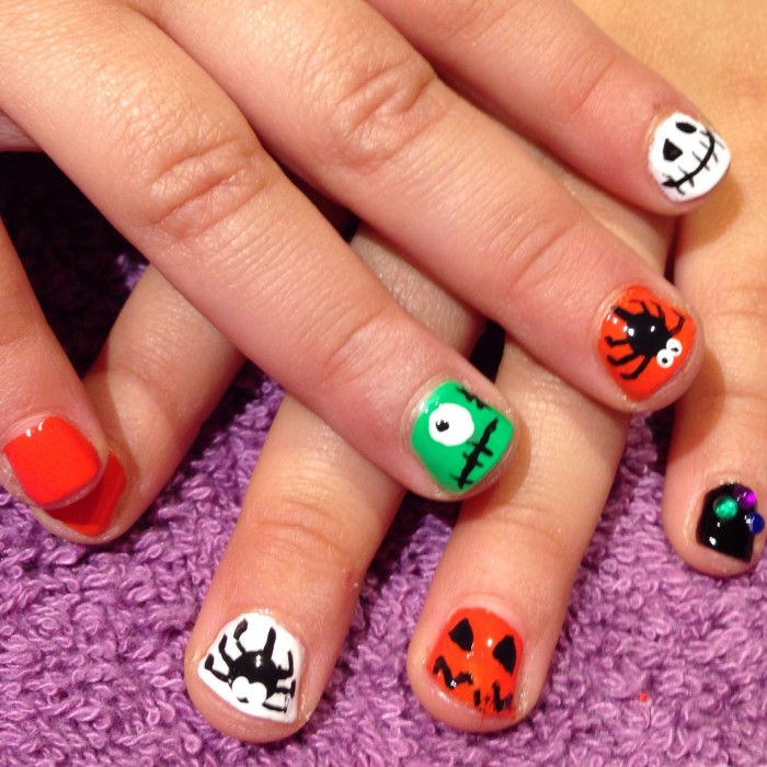halloween nails for kids