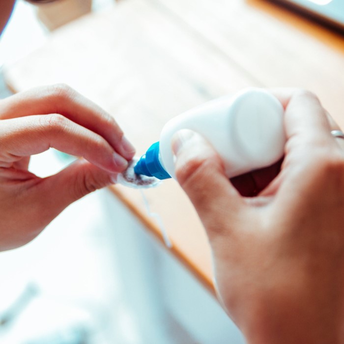 how to get nail glue out of clothes