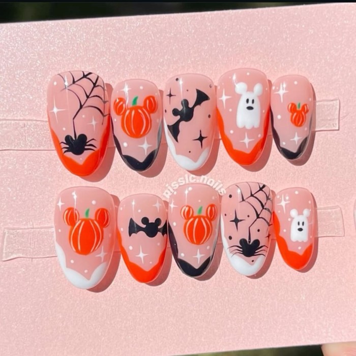 disney halloween nails