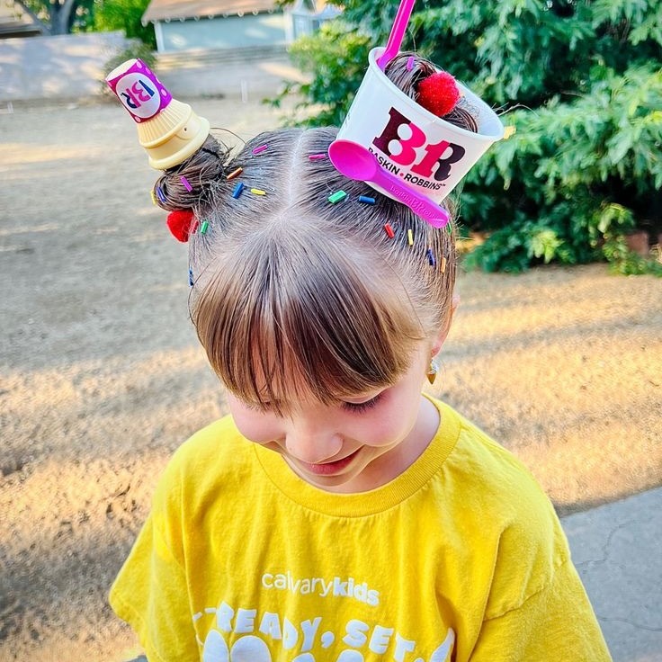 ice cream hair kid