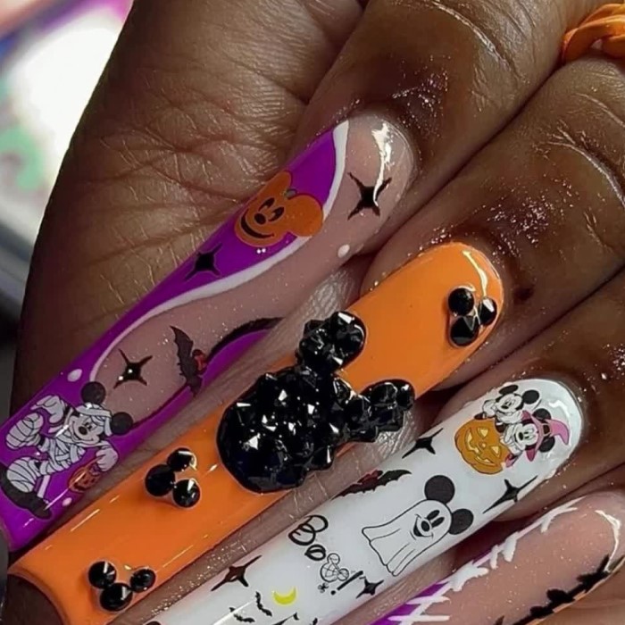 disney halloween nails