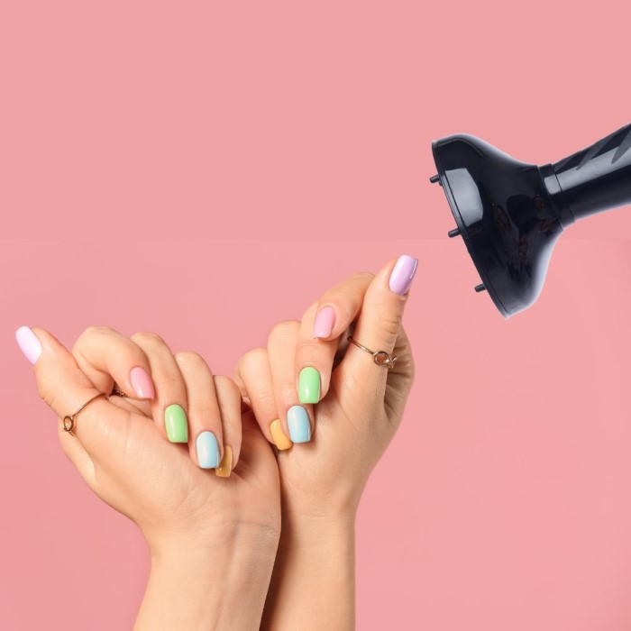 how to dry gel nail polish without uv light