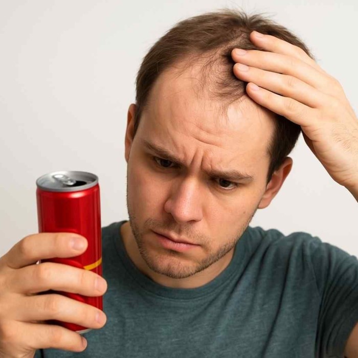 can energy drinks cause hair loss