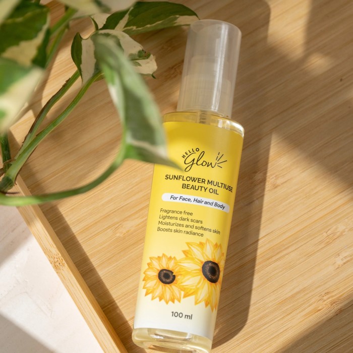 is sunflower oil good for your skin