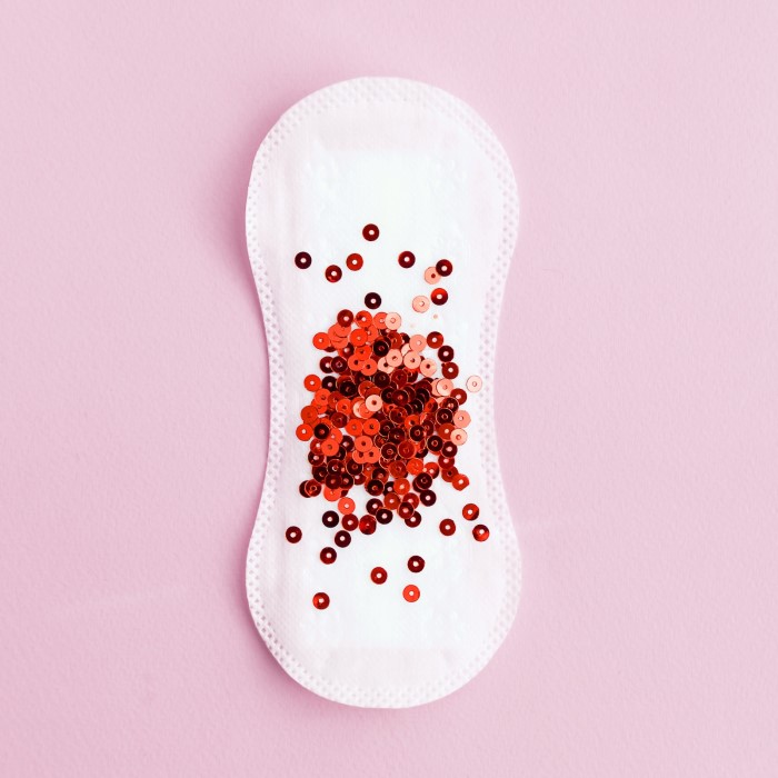 is period blood good for your skin