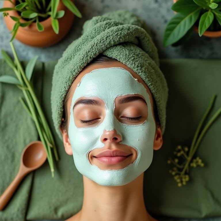 herb mint facial mask