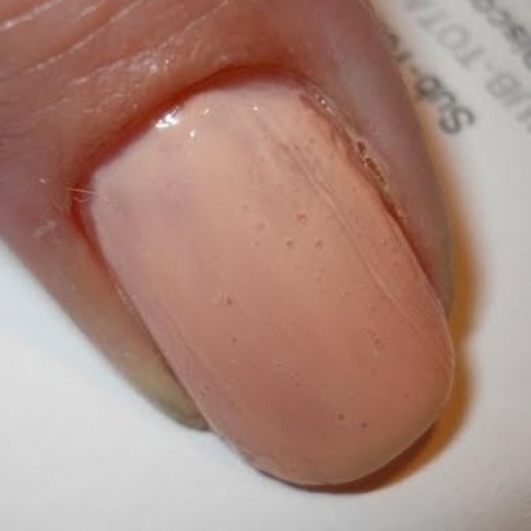 why does my nail polish bubble