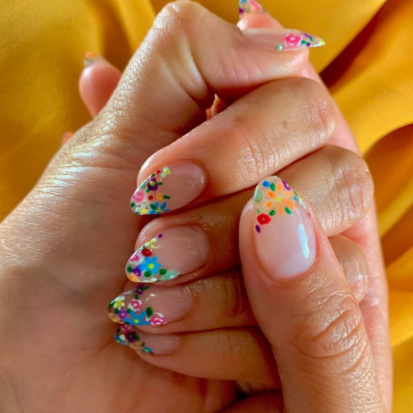 summer french tip nail designs