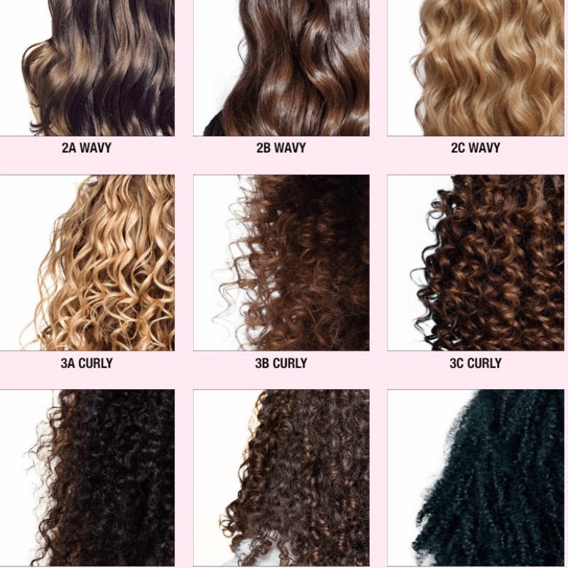 curly hair chart